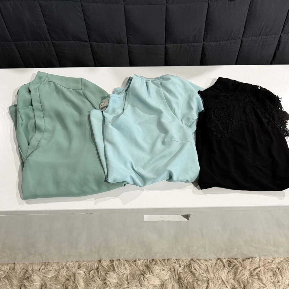 Bundle of 3 Women’s Casual Work Blouses